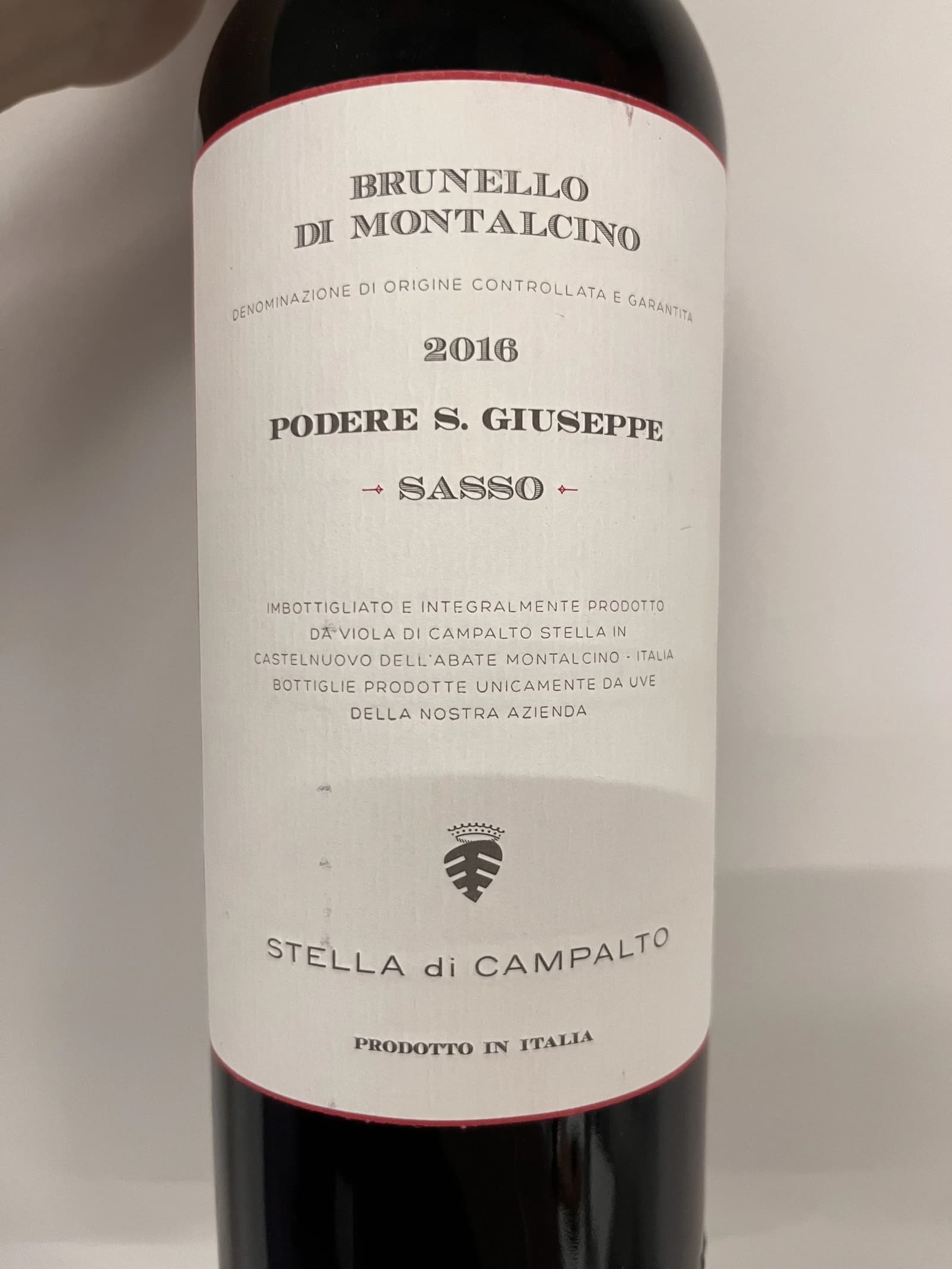 Stella di Campalto Brunello di Montalcino Sasso 2016