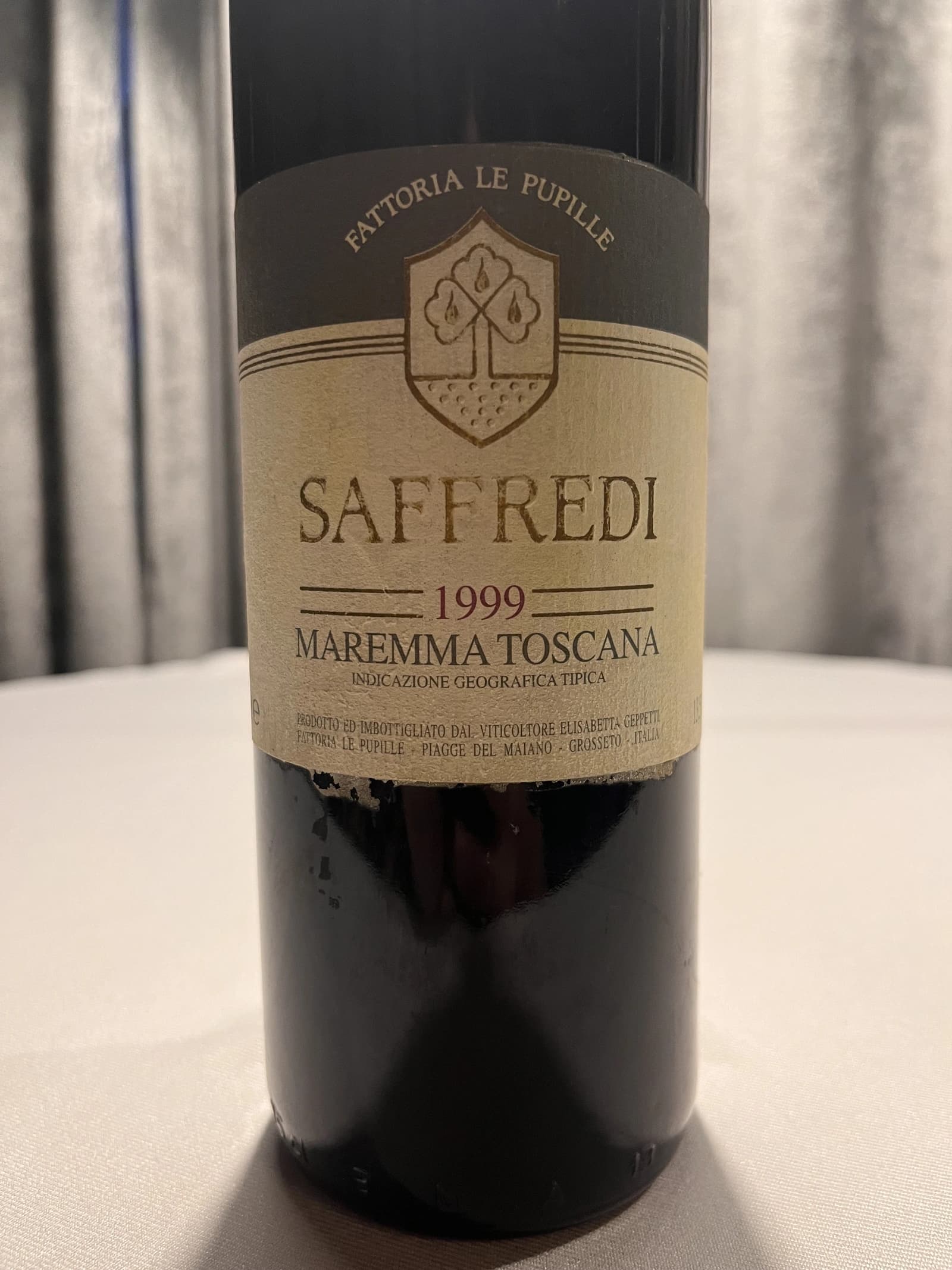 Fattoria le Pupille Saffredi 1999