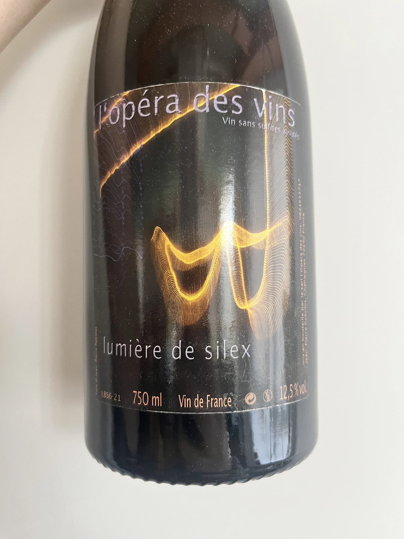 Jean-Pierre Robinot l'opéra des vins lumière de silex 2021