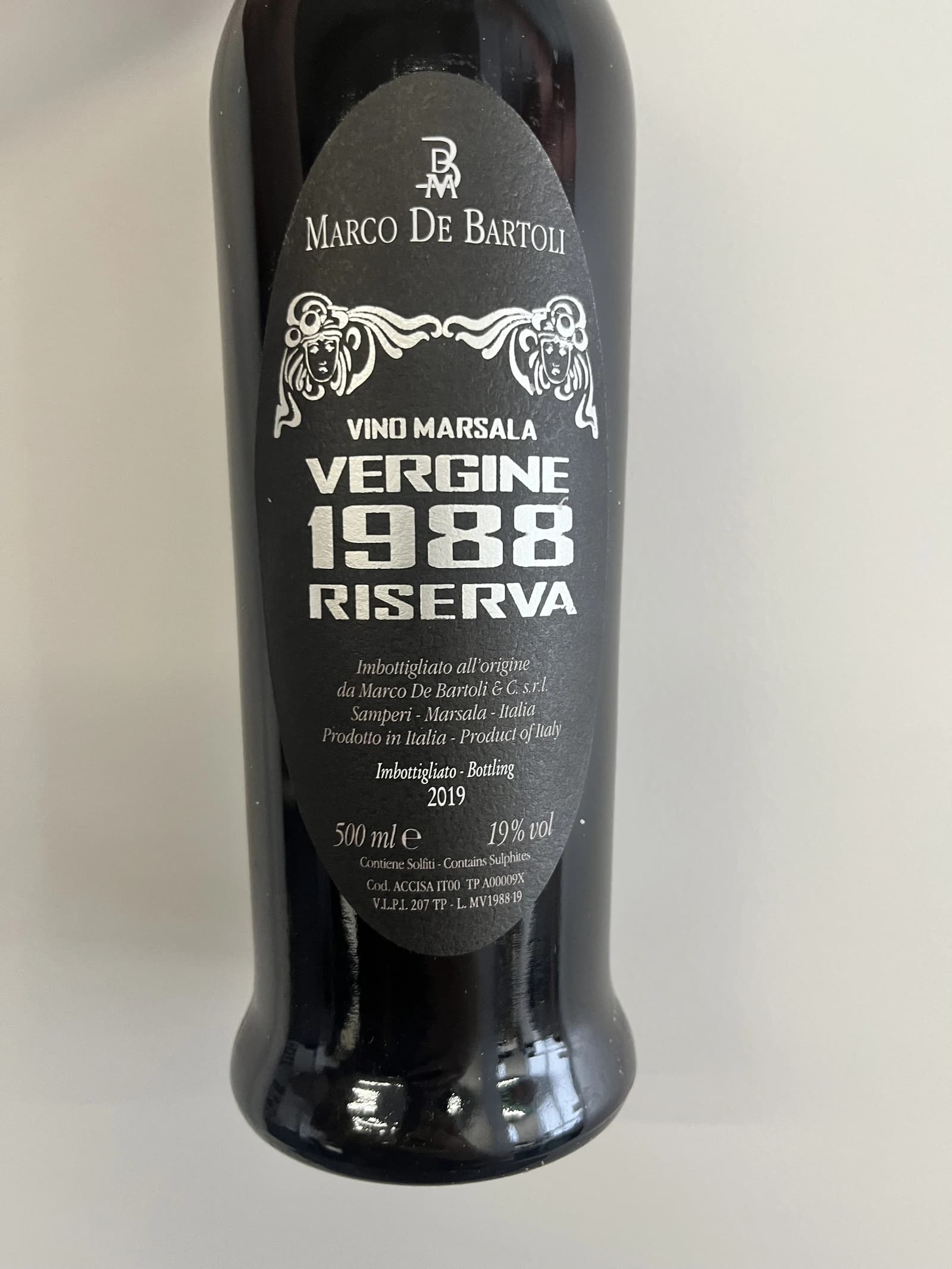 Marco De Bartoli Vergine Marsala Riserva 1988