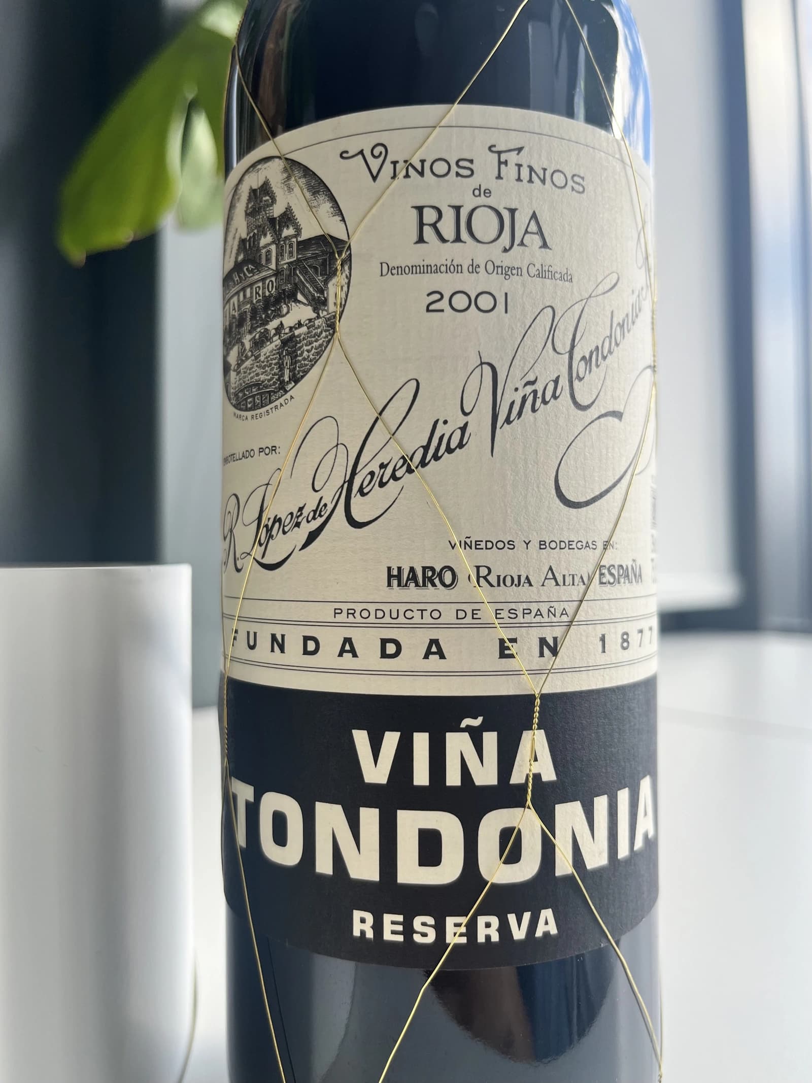 R. López de Heredia Viña Tondonia Tinto Reserva 2001